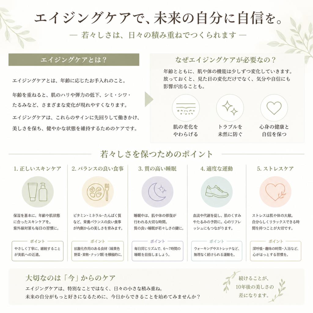 2. エイジングケアとは？