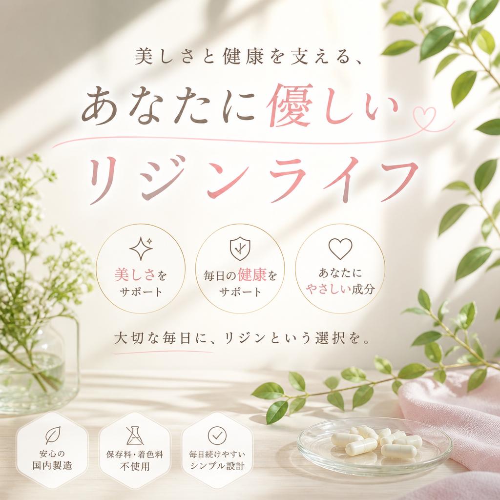 美しさと健康を支える、あなたに優しいリジンライフ