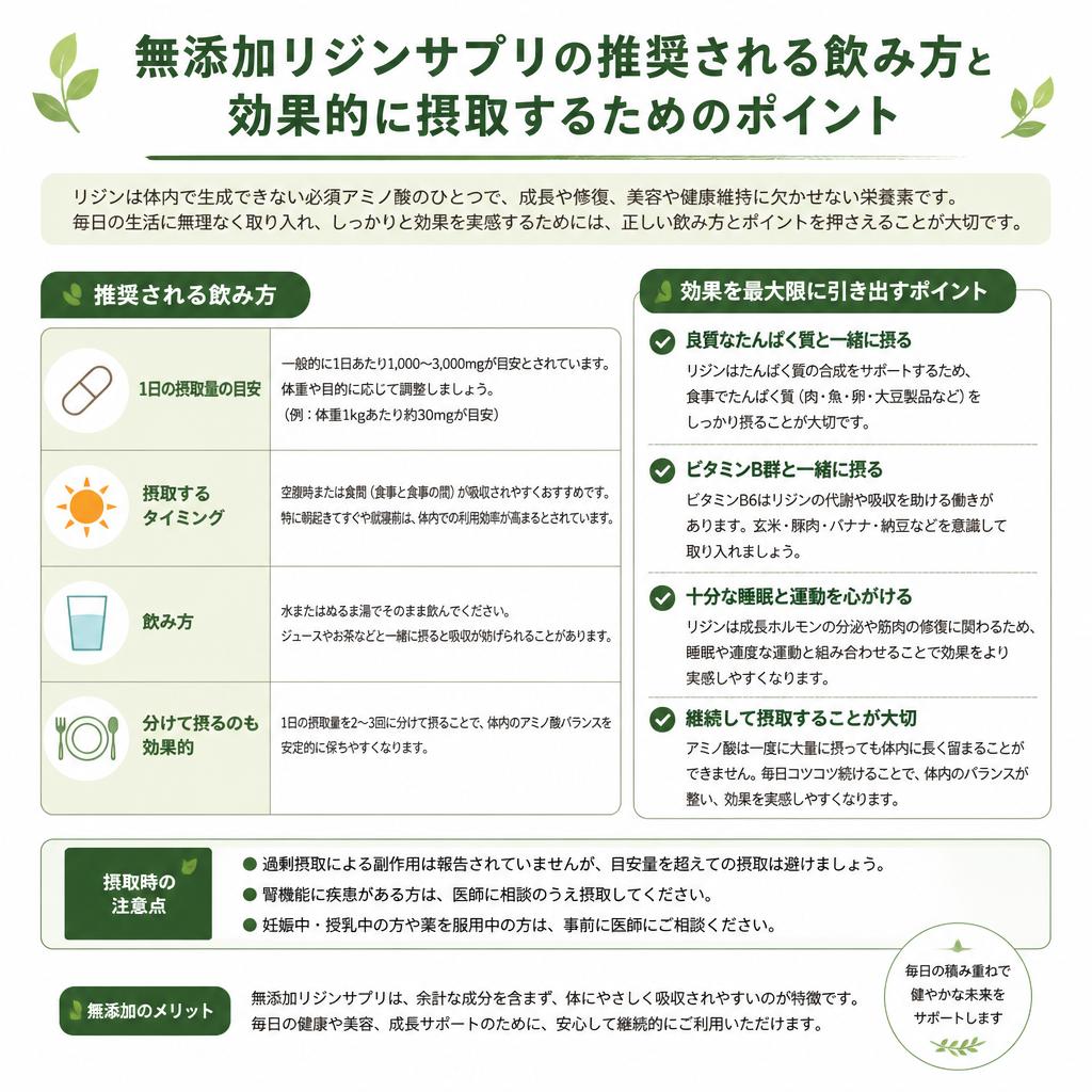 正しいリジンの飲み方