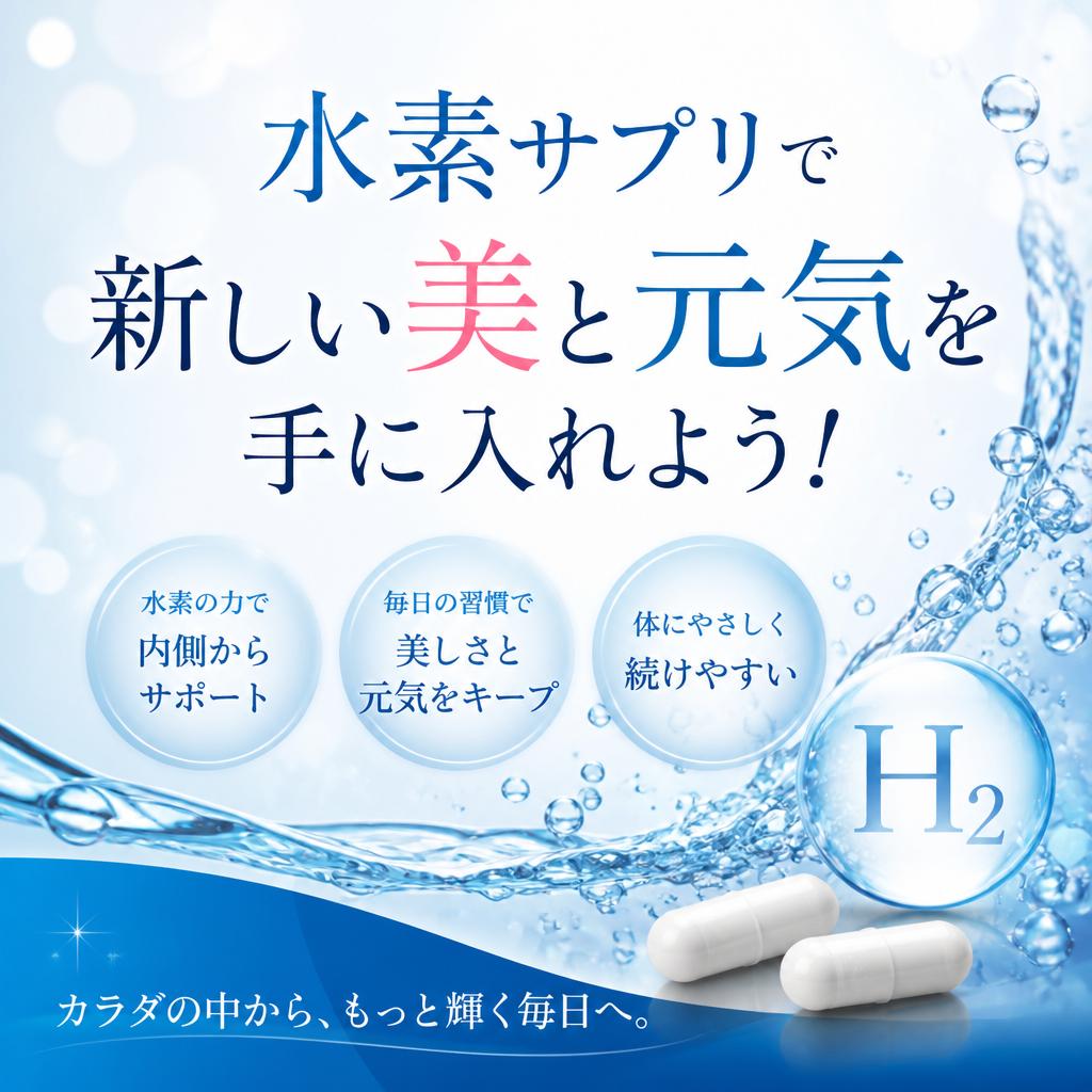 水素サプリで新しい美と元気を手に入れよう！