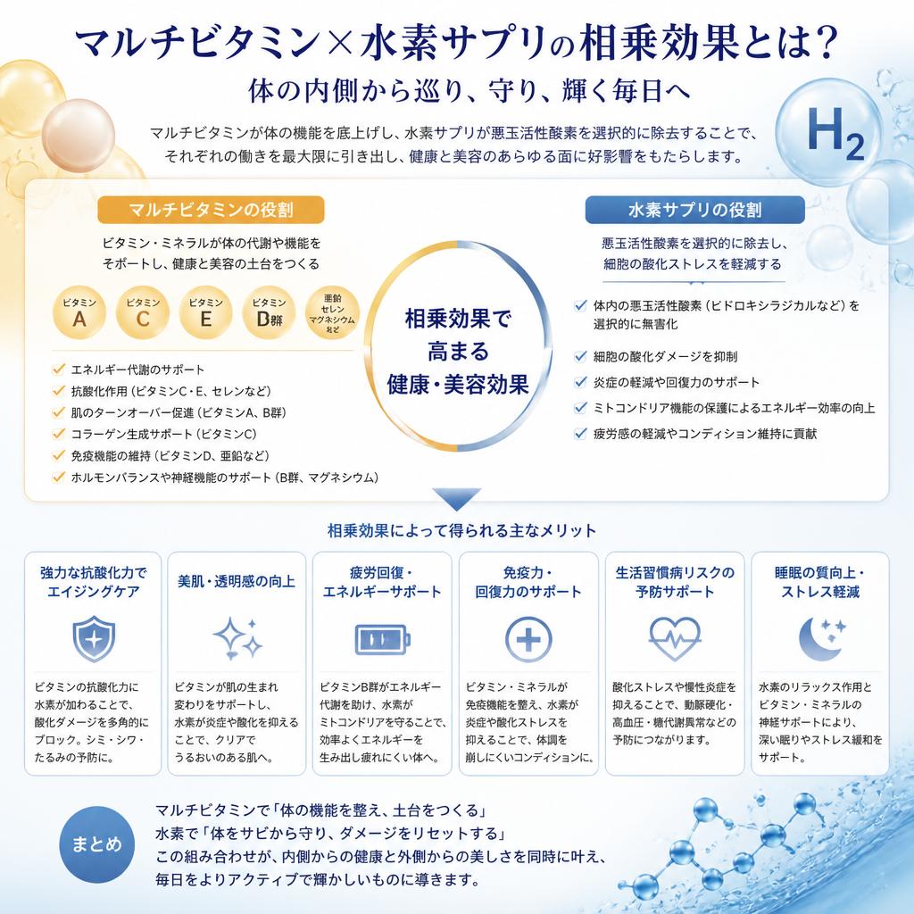 マルチビタミンの効果と役割