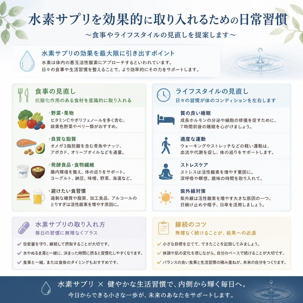 4.日常に取り入れるための習慣
