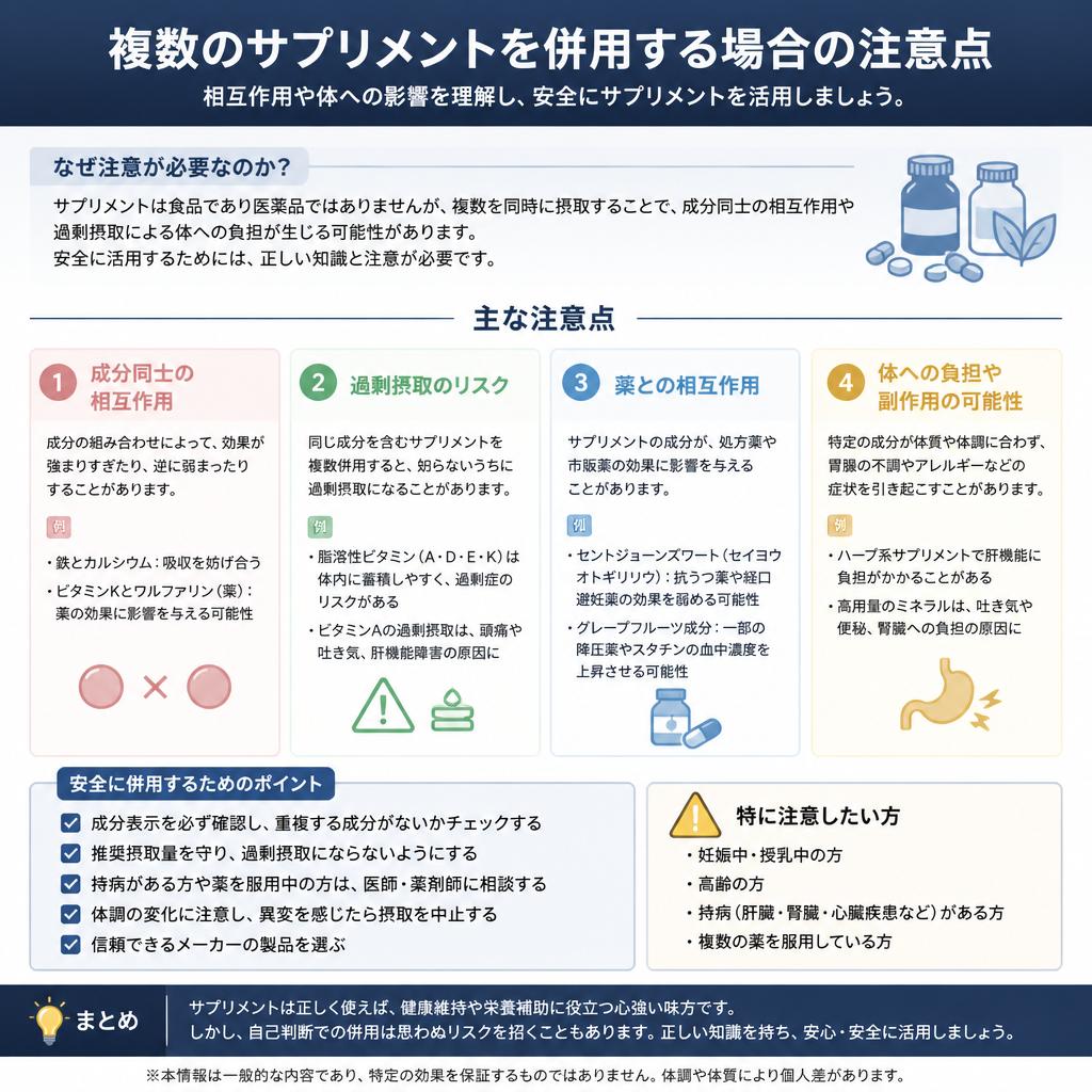 気になるサプリの併用問題