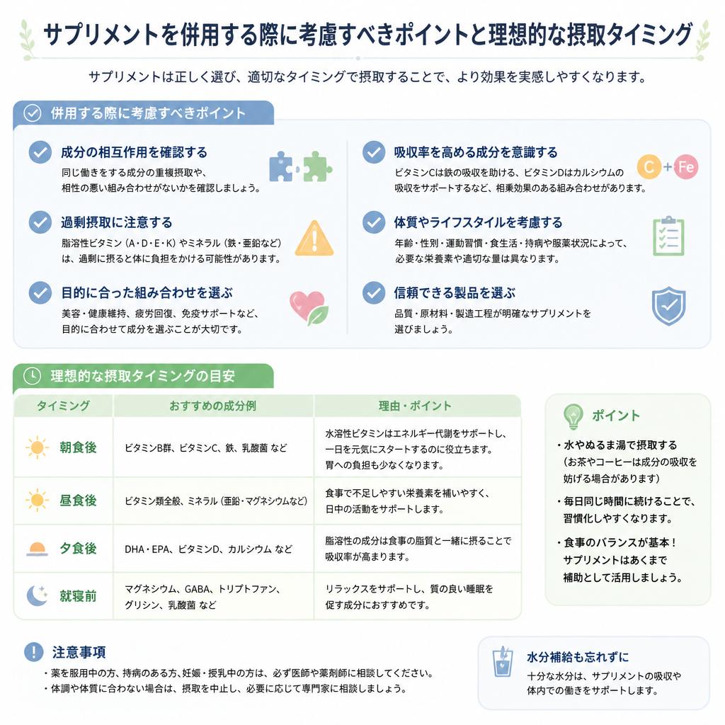 併用する前に考えておきたいポイント