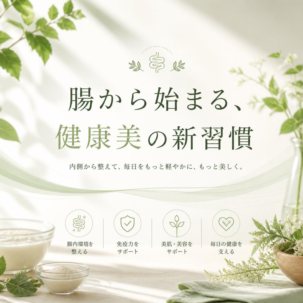 腸から始まる、健康美の新習慣