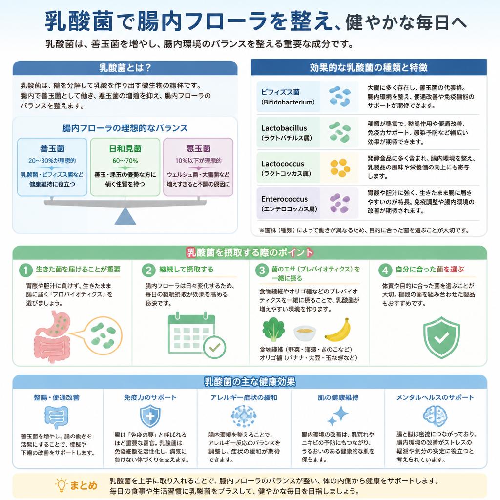 腸に良い乳酸菌の役割