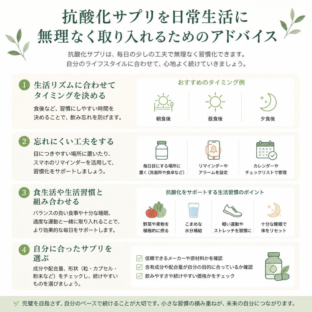 日常習慣に取り入れる方法