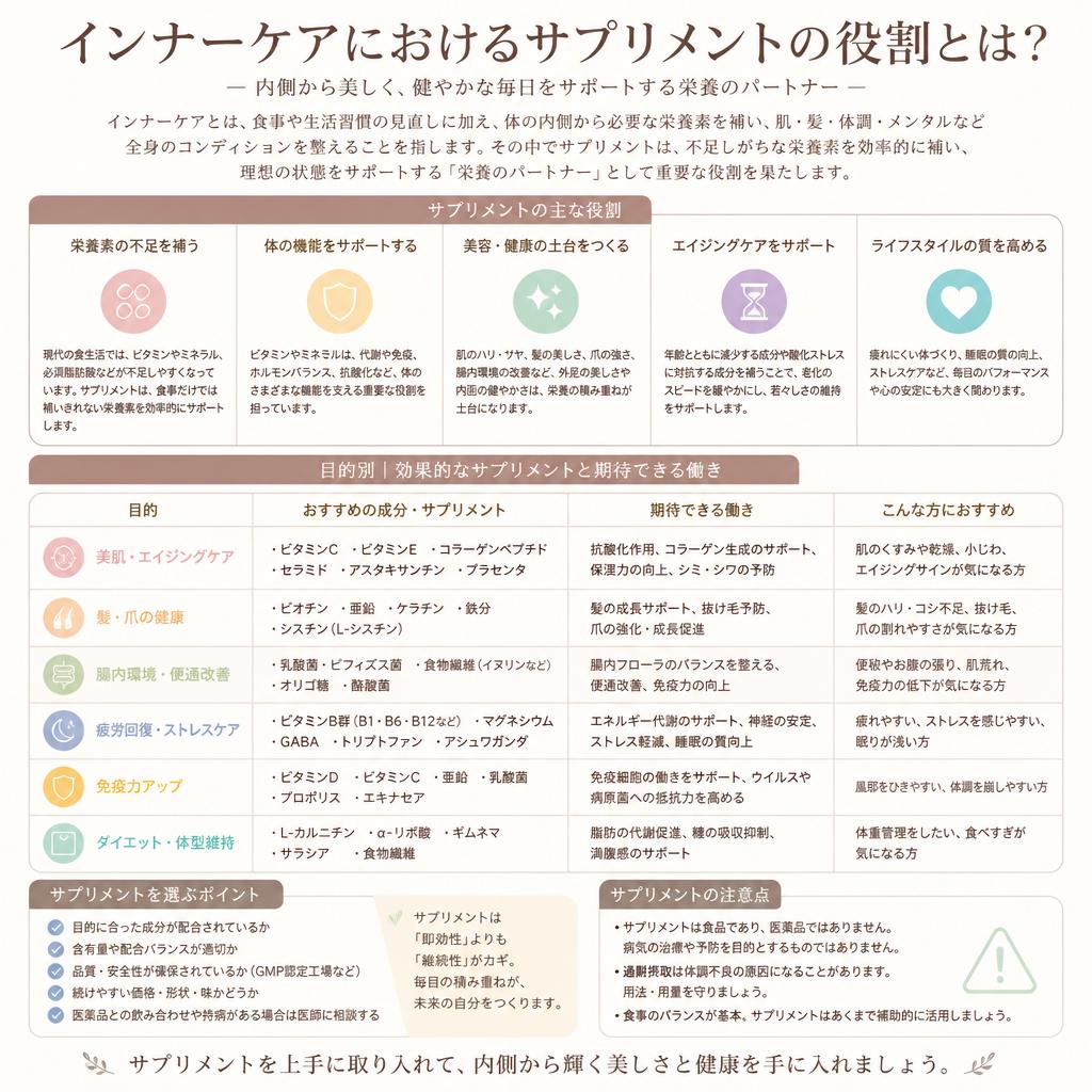 4. サプリメントの重要性
