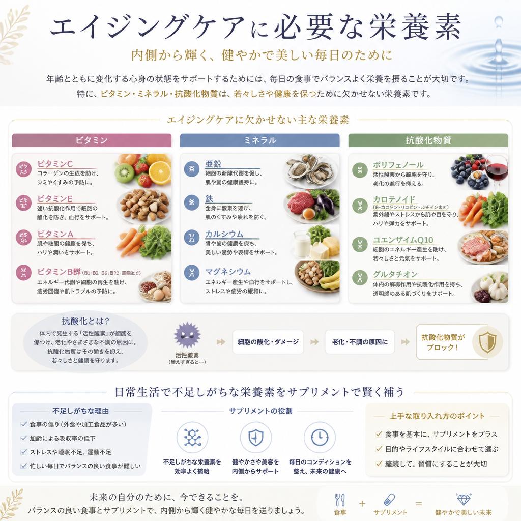 4. サプリメントで補える栄養素