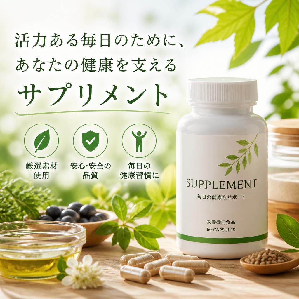 活力ある毎日のために、あなたの健康を支えるサプリメント
