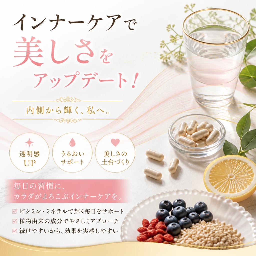 インナーケアで美しさをアップデート！