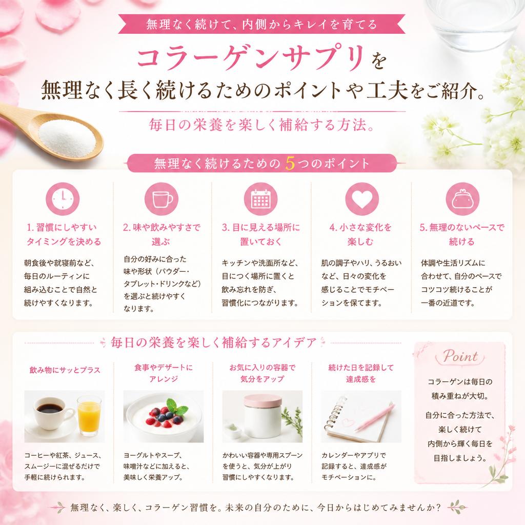 続けやすさを意識した栄養補給