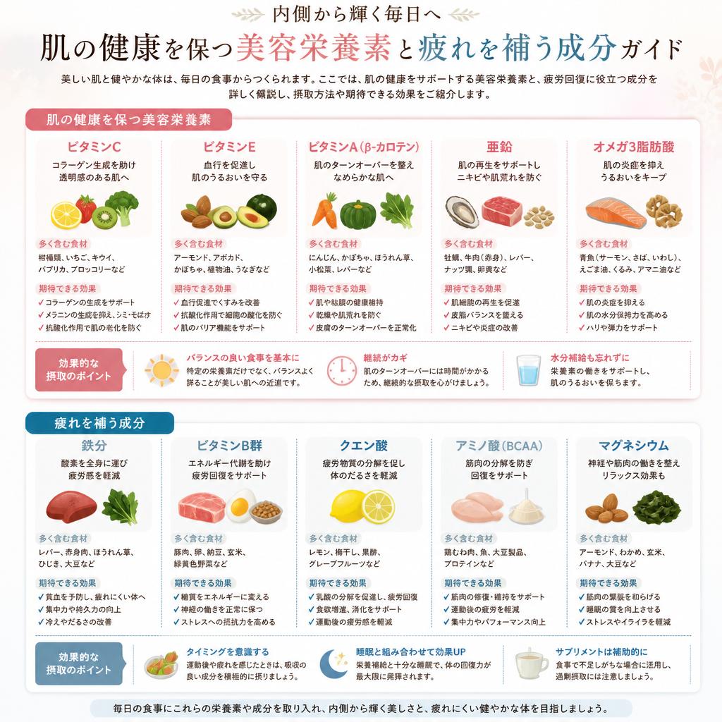 美容栄養素の注目ポイント