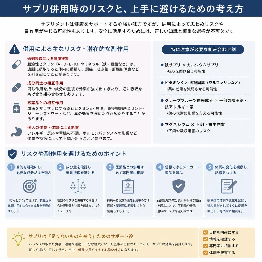 併用のリスクと注意点