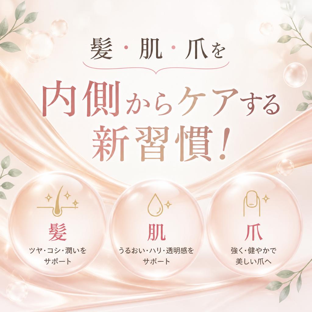 髪・肌・爪を内側からケアする新習慣！
