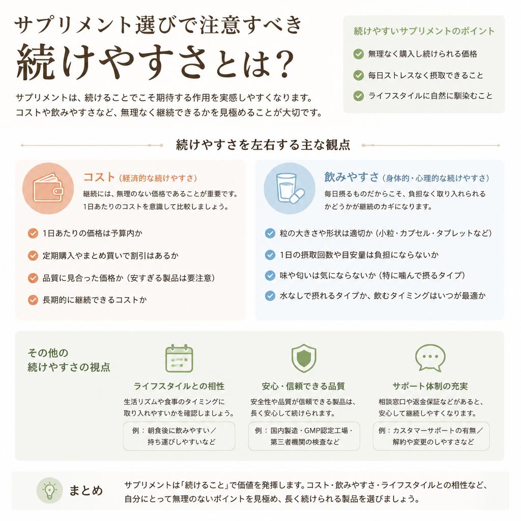 5. 続けやすさのポイント