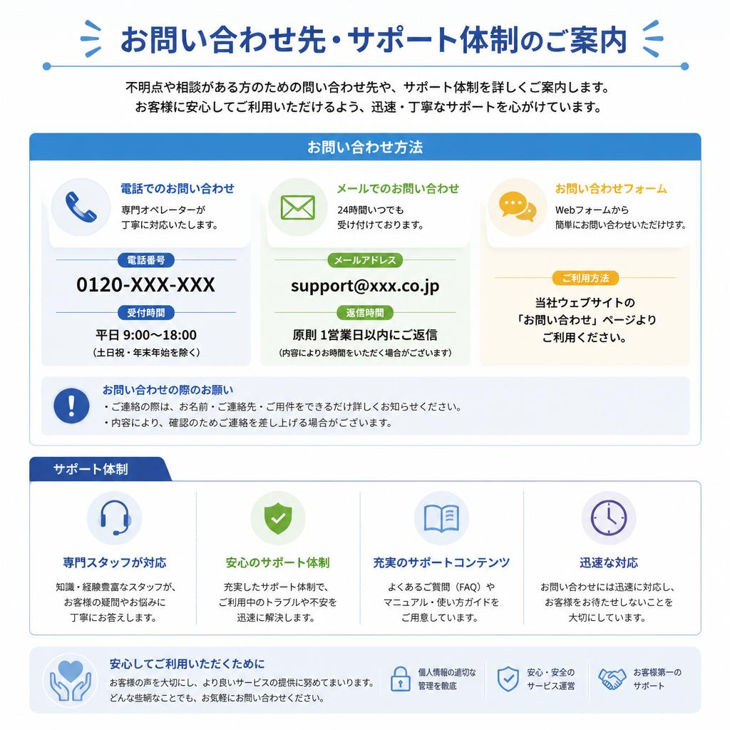 7. お問い合わせ・相談窓口のご案内