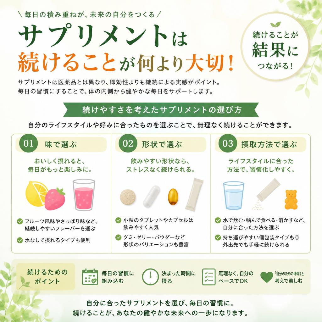4. 続けやすさのポイント