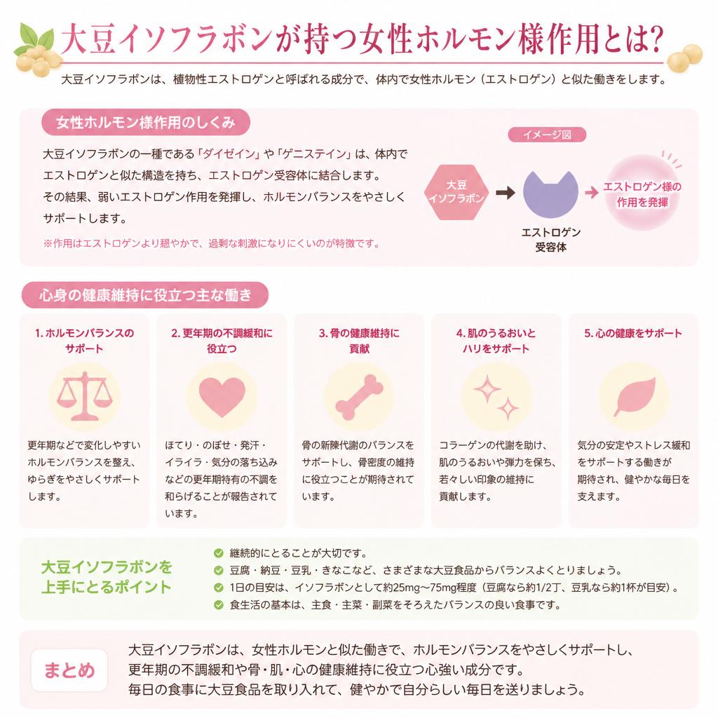 大豆イソフラボンの効果