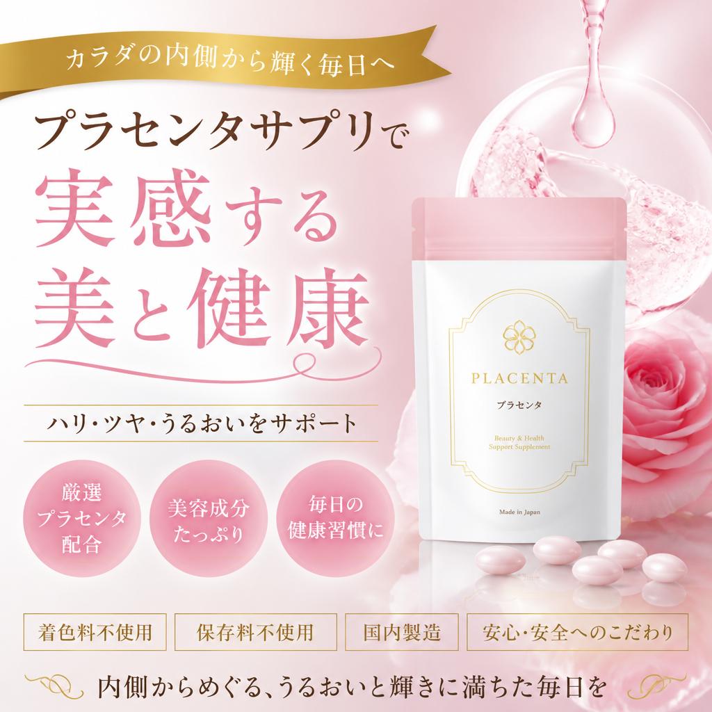 プラセンタサプリで実感する美と健康