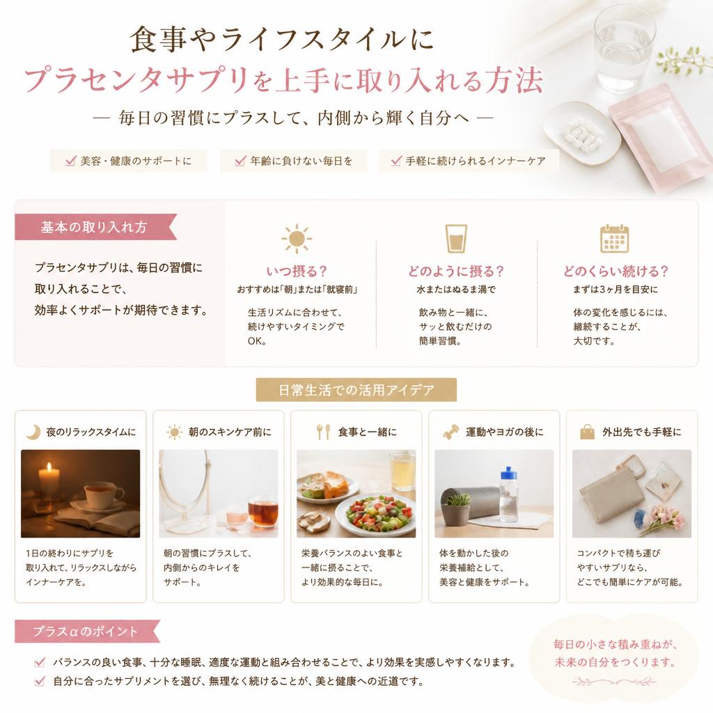 生活に取り入れる工夫