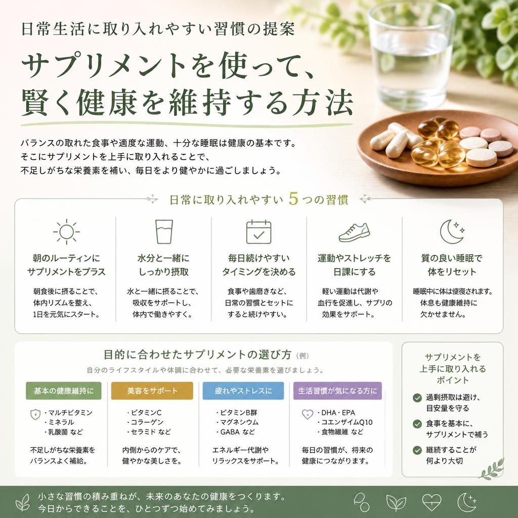4. 健康的な生活をサポートする方法