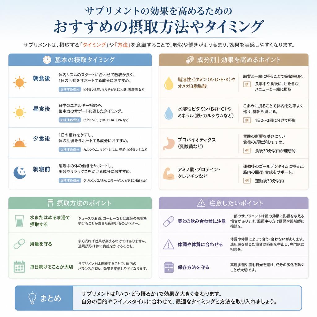 5. 効果的な摂取方法