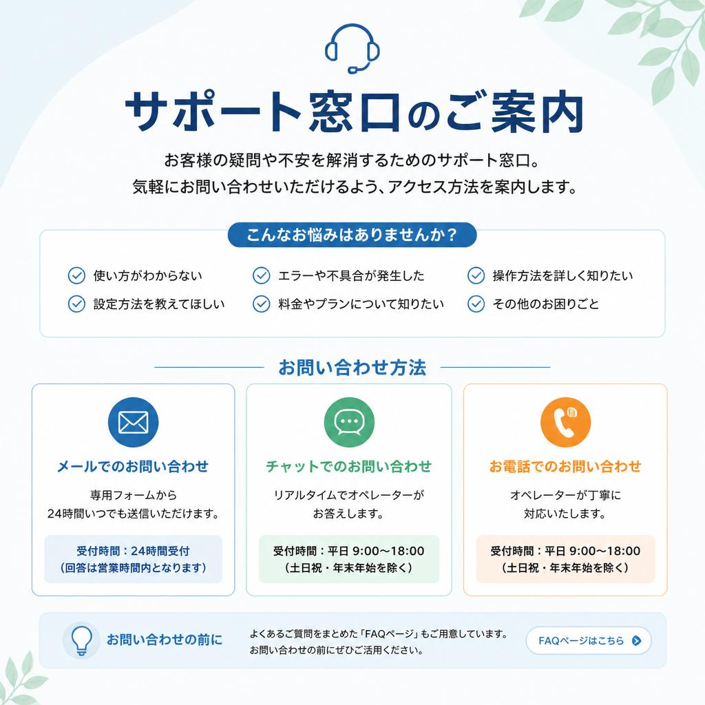7. お問い合わせ・相談窓口のご案内