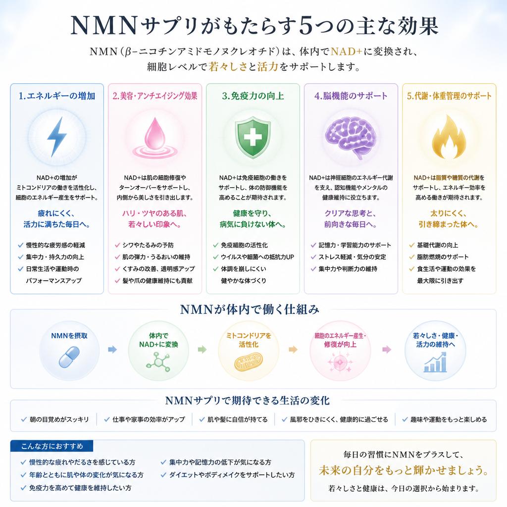 NMNサプリの効果とは？