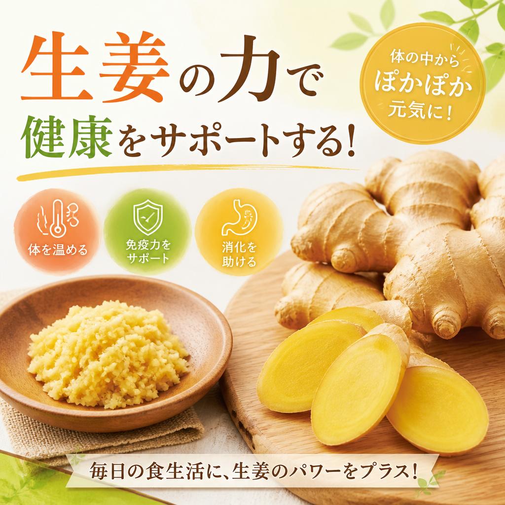 生姜の力で健康をサポートする！