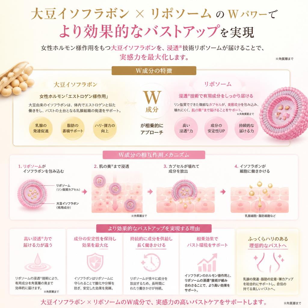 W成分の相乗効果