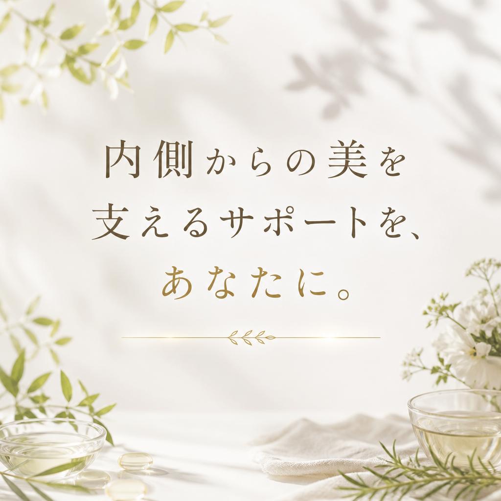 内側からの美を支えるサポートを、あなたに。