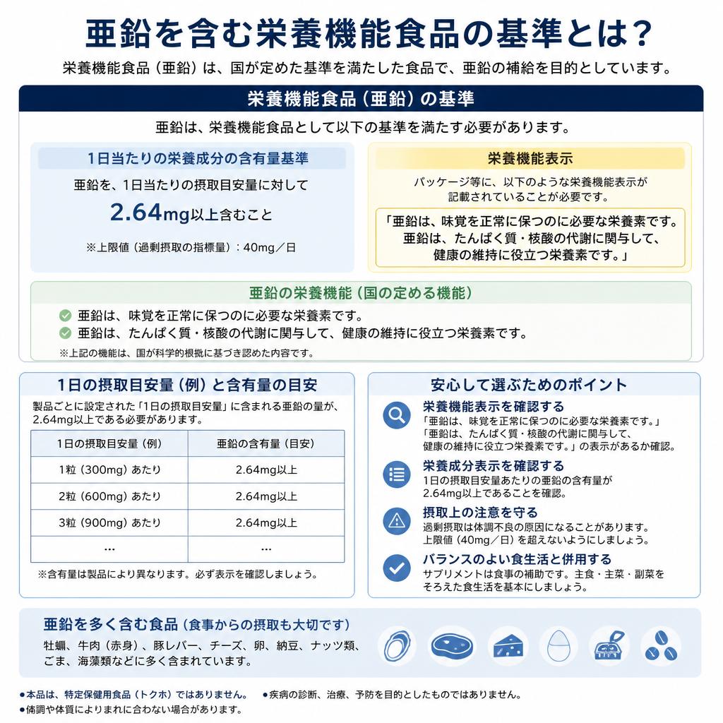 栄養機能食品の基準とは？