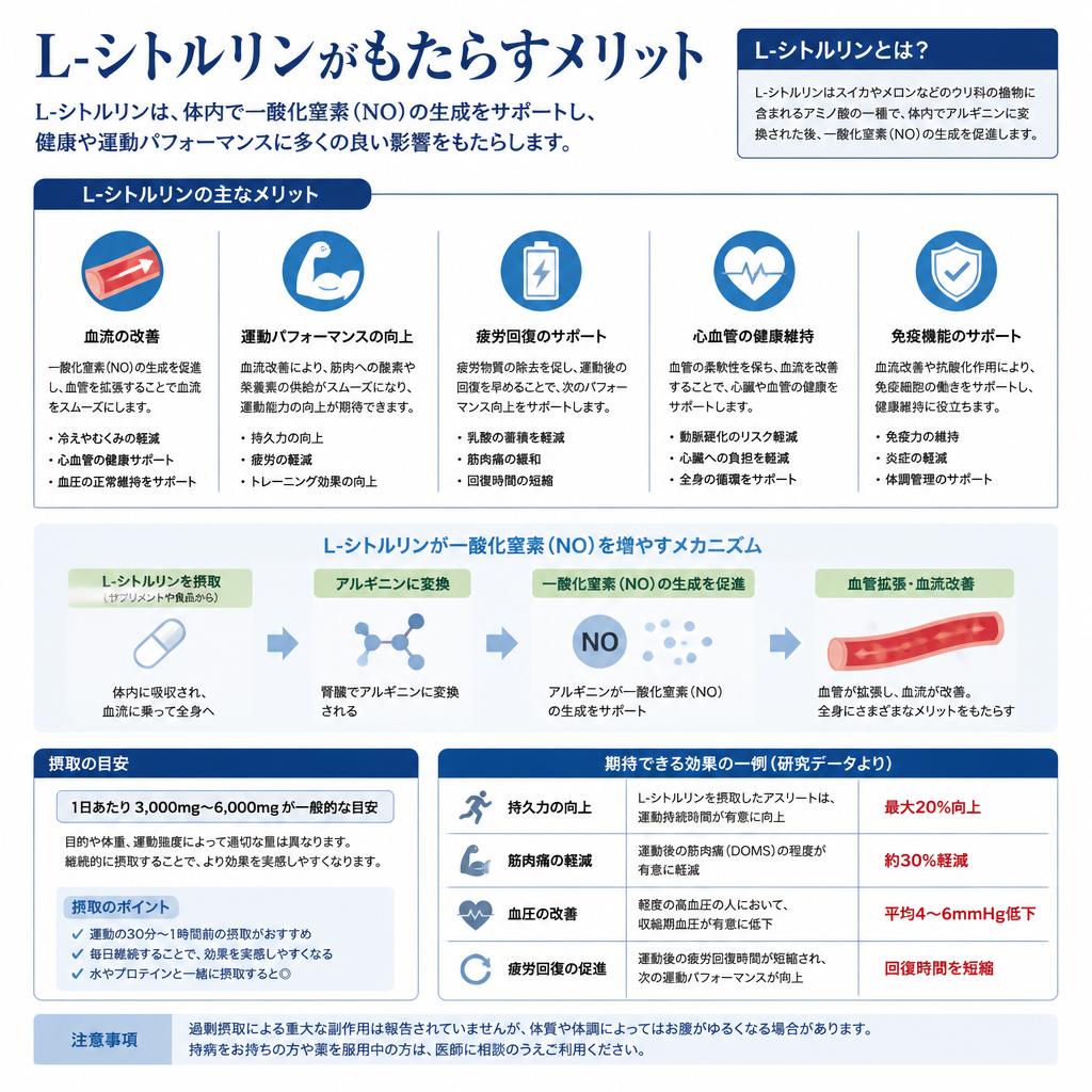 L-シトルリンの特徴と効果