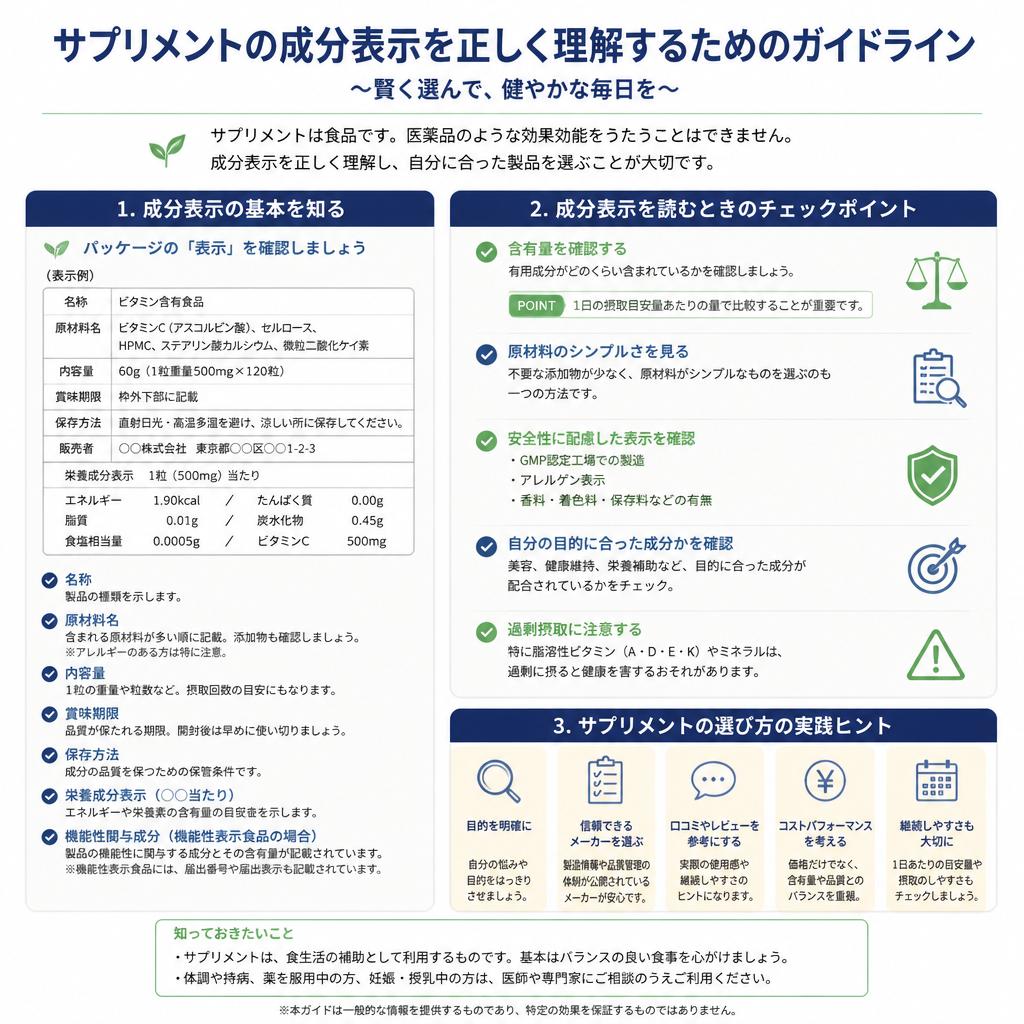 成分表示の見方