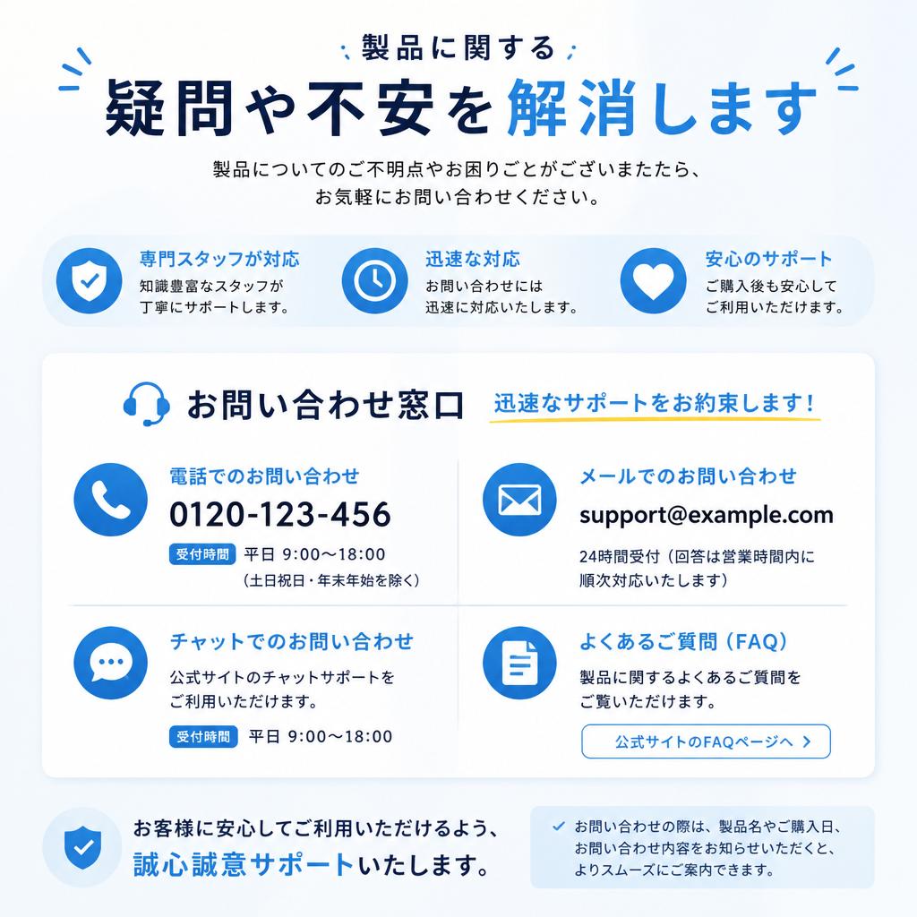 お問い合わせ・サポート