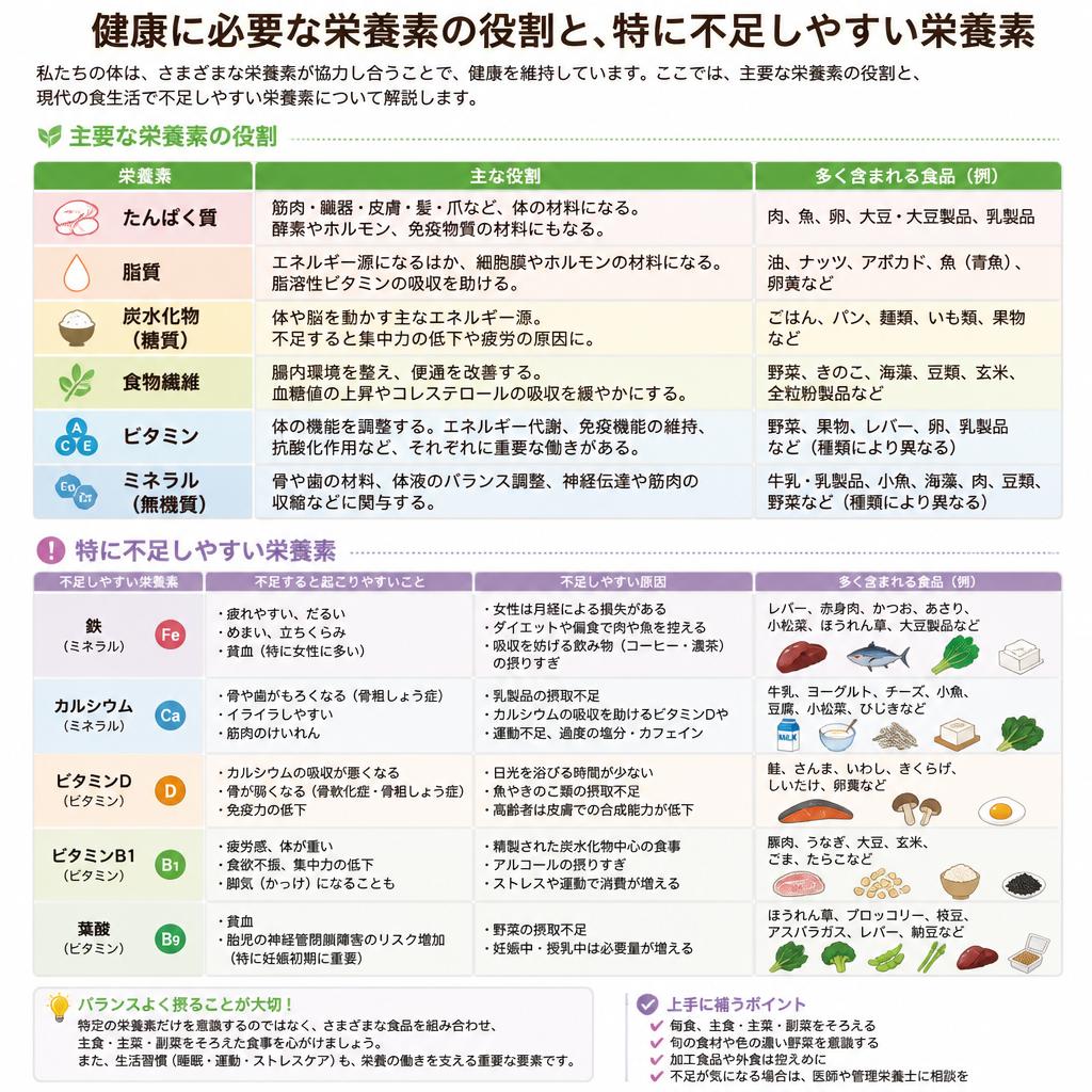 栄養素の基本を知ろう
